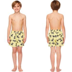 Tom & Teddy Boys Pineapple Swim Shorts Size 1/2